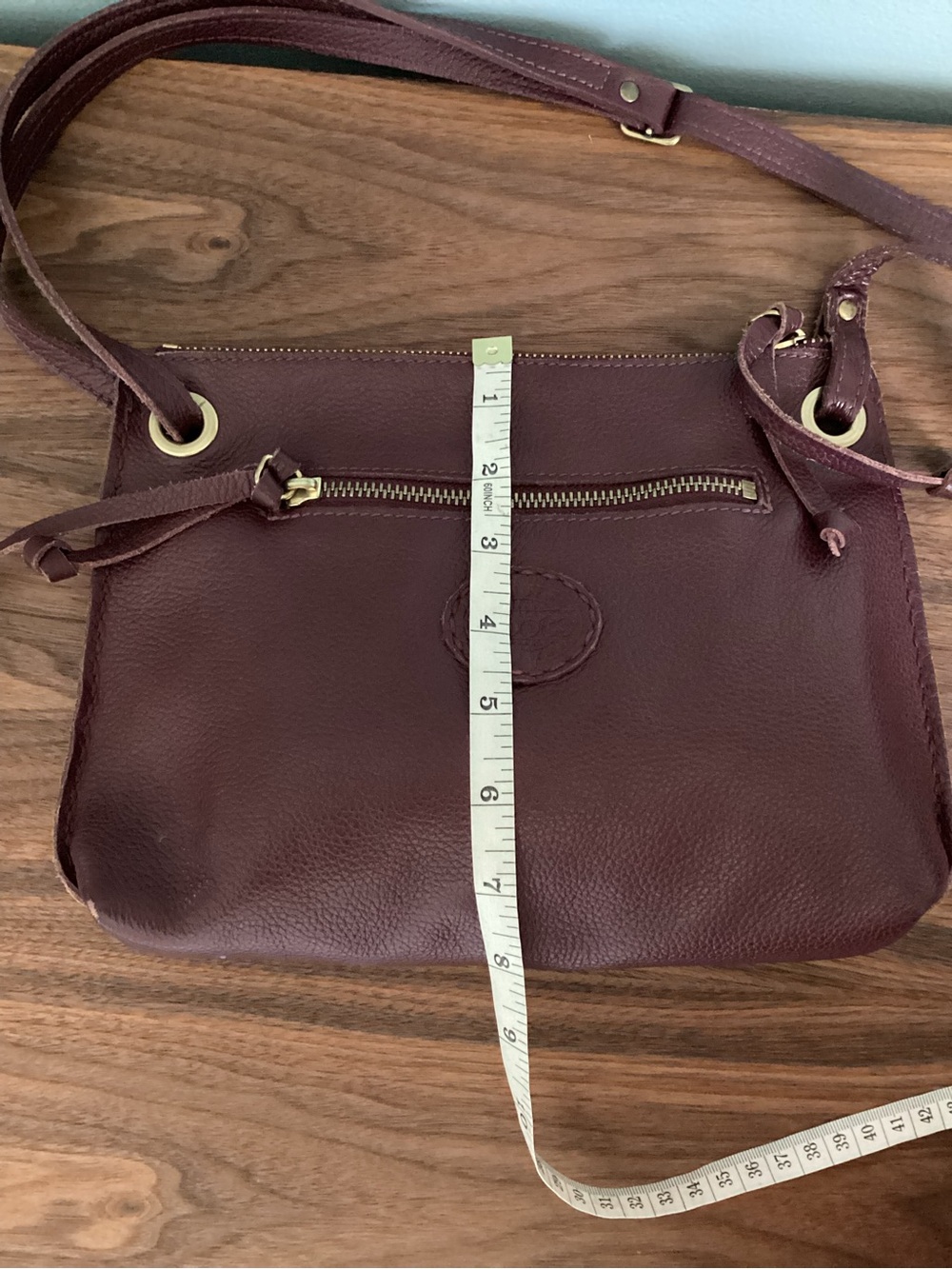 Roots Edie Bag Cervino Leather Dark Burgundy - Picture 6 of 9